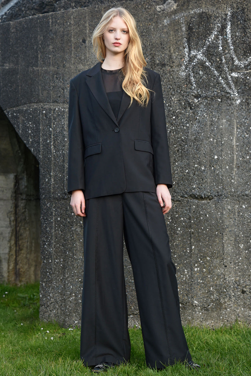 Wide Appeal Trouser Black