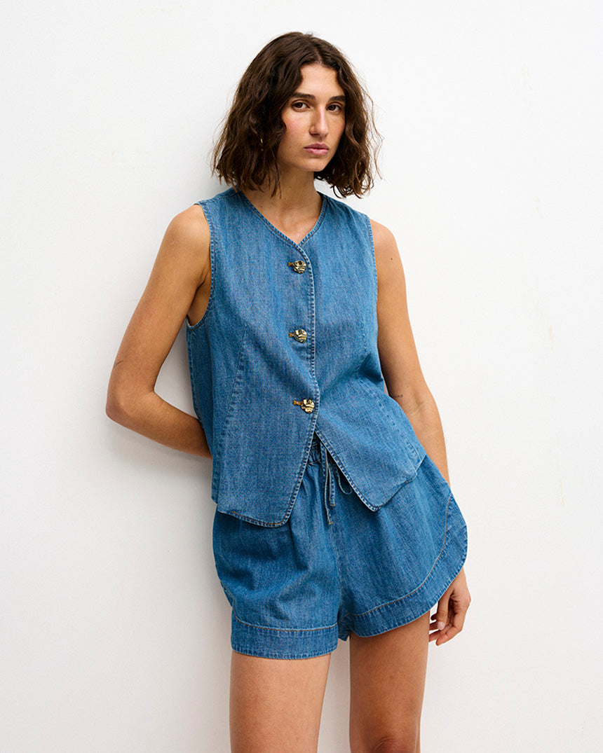 Camille Vest Denim