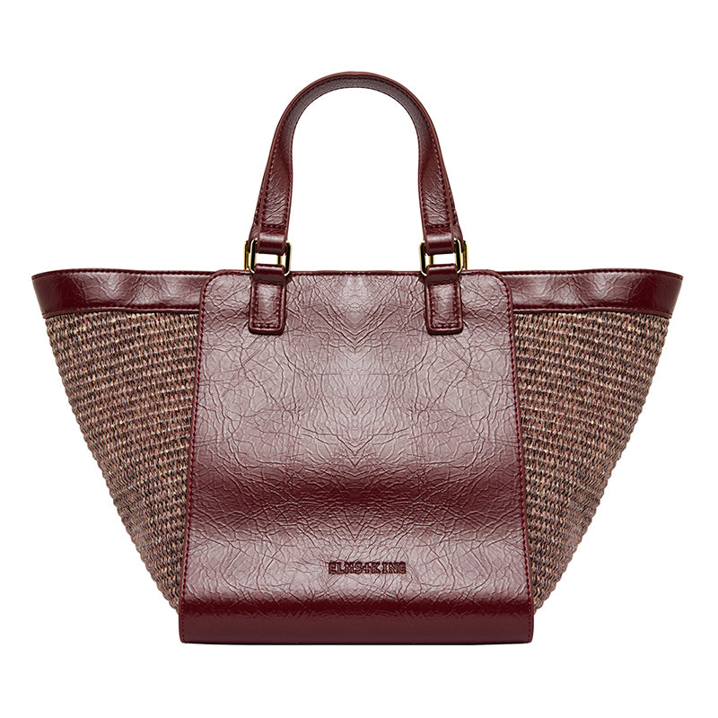 Carnegie Tote Bag Burgundy/Coco