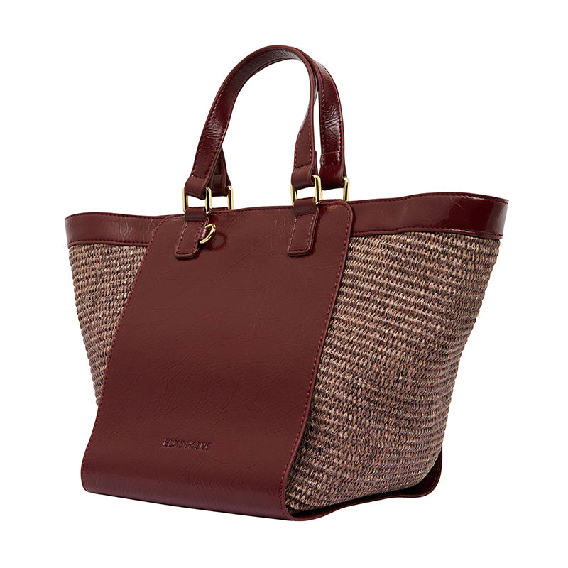 Carnegie Tote Bag Burgundy/Coco