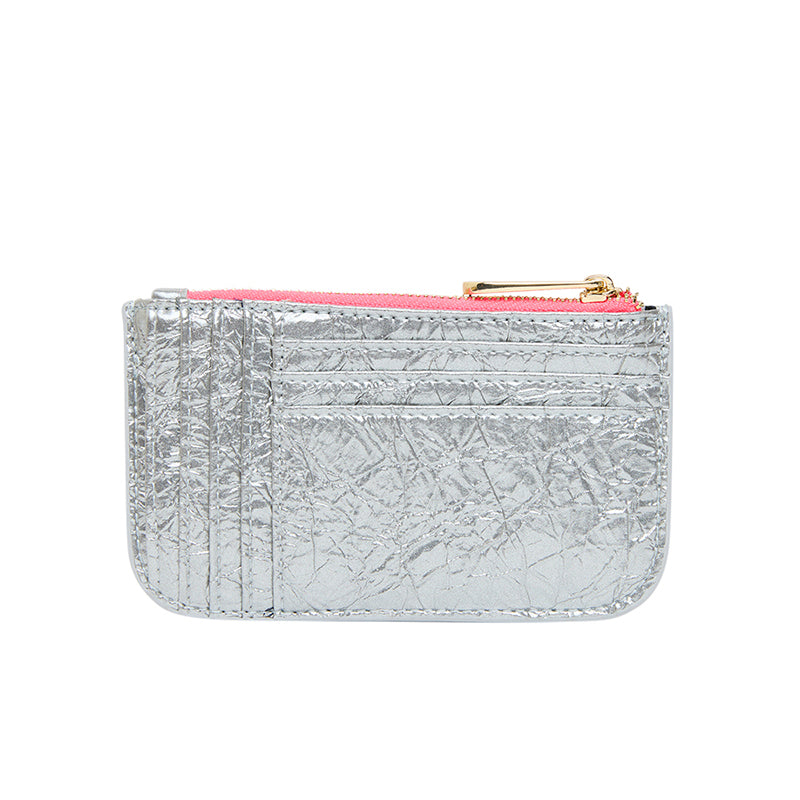 Centro Wallet Silver Crinkle