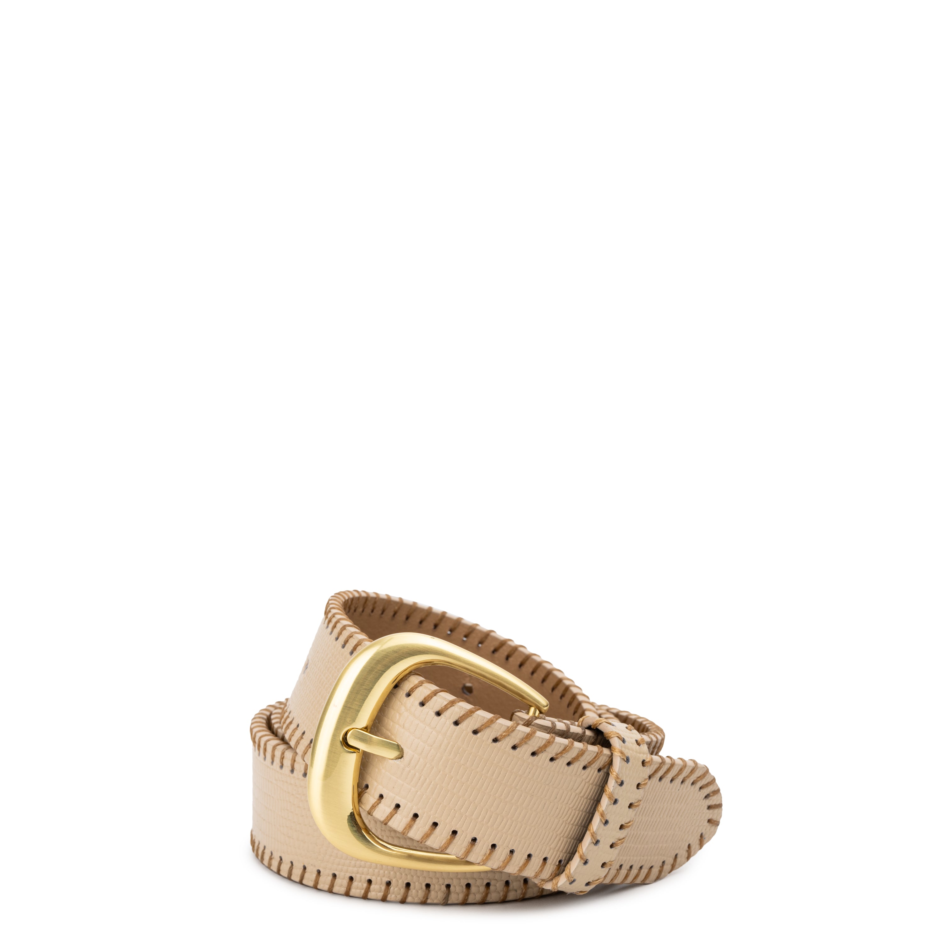 Viano Belt Almond Lizard