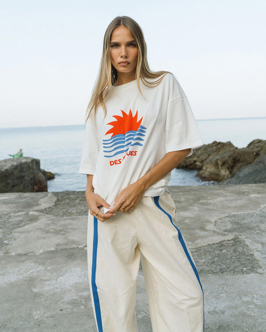 Tropiques Oversized Tee Warm White