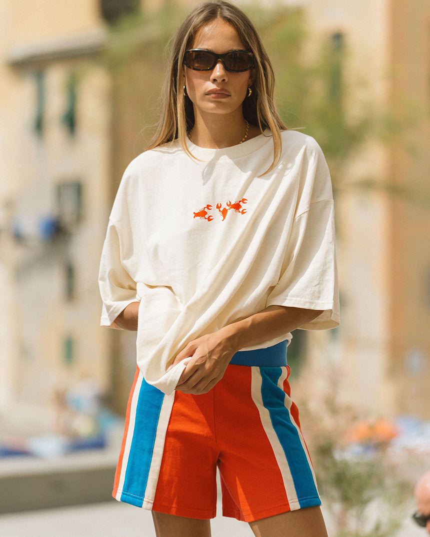 Lobster Oversized Tee Natural