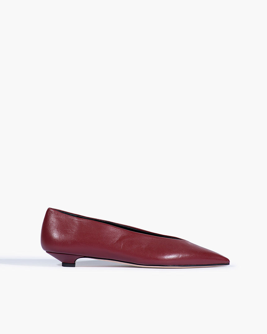 Claudia Kitten Heel Burgundy