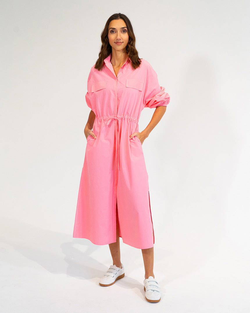 Daytona Shirt Dress Pink