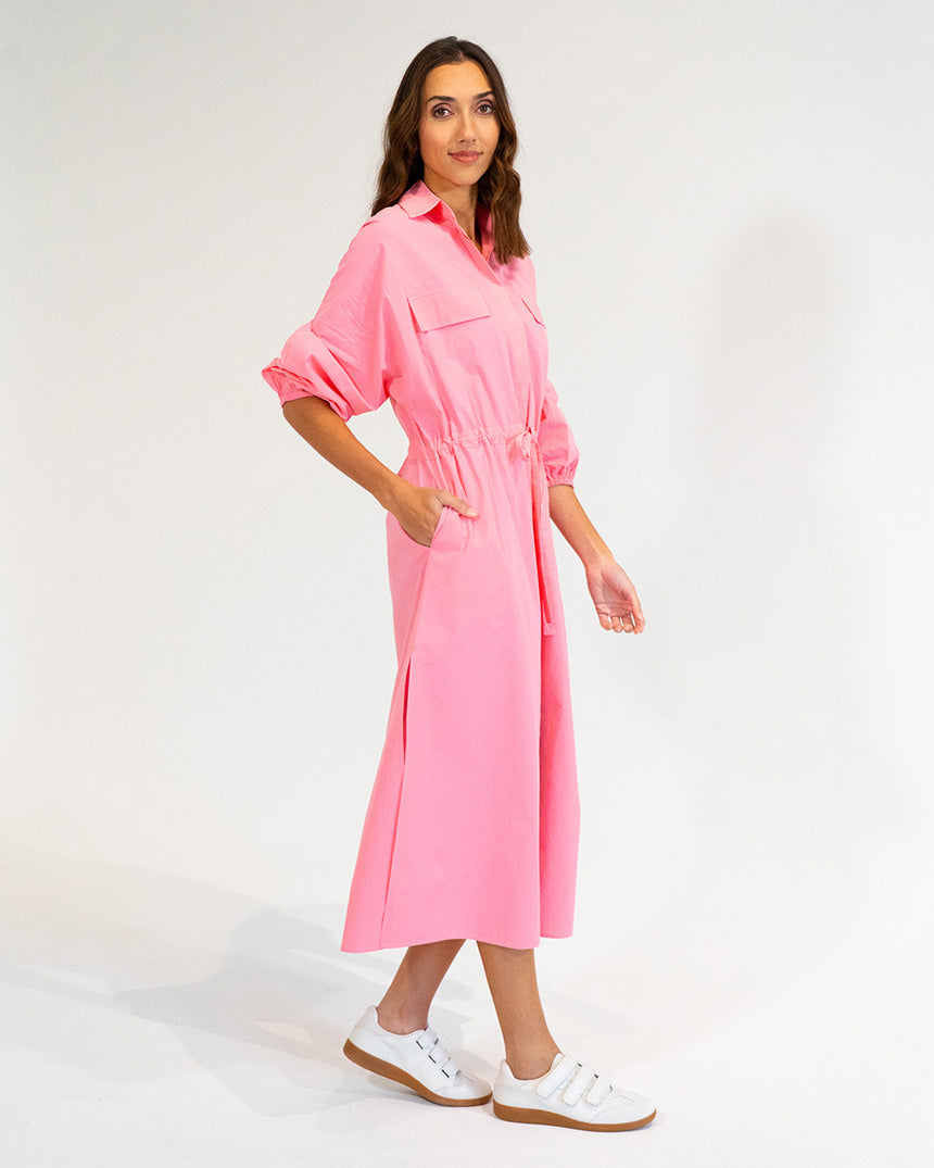 Daytona Shirt Dress Pink