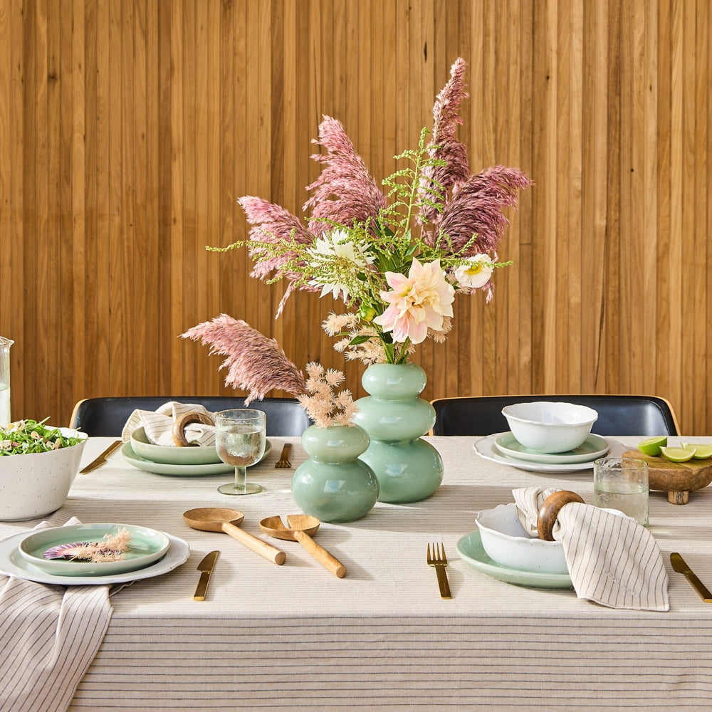 Pebble Vase Opal Leaf Large