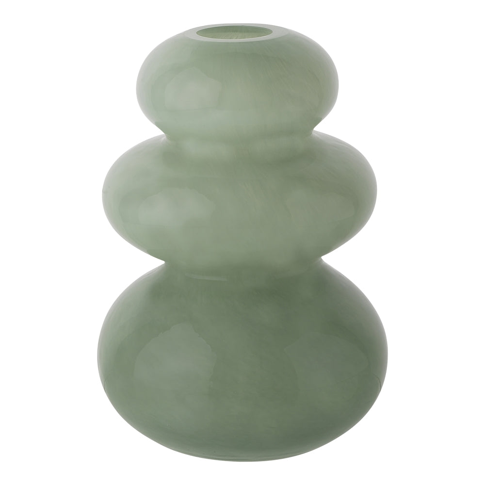 Pebble Vase Opal Leaf Large