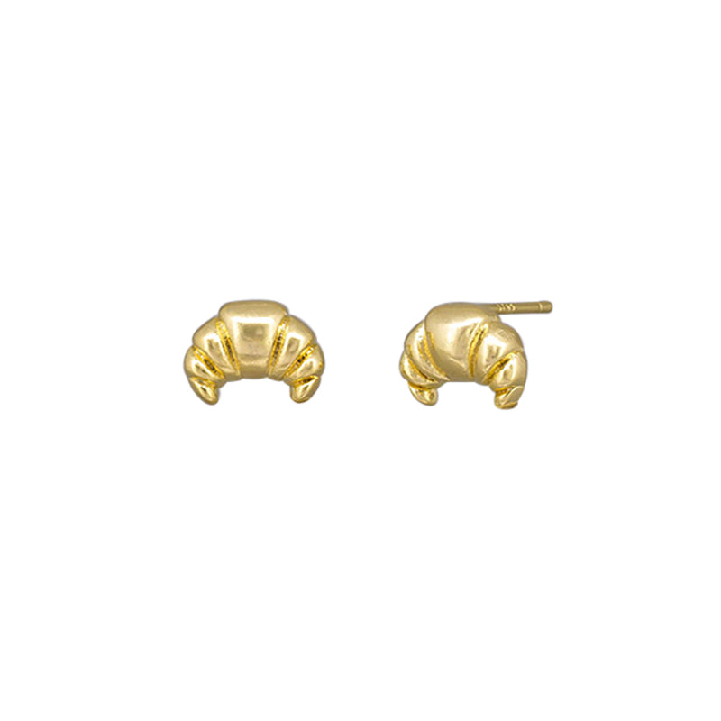 Le Croissant Stud Earrings Gold