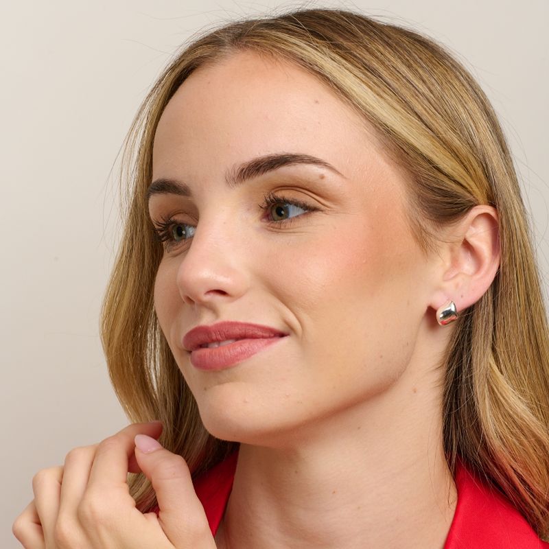 Tanya Silver Curl Earrings