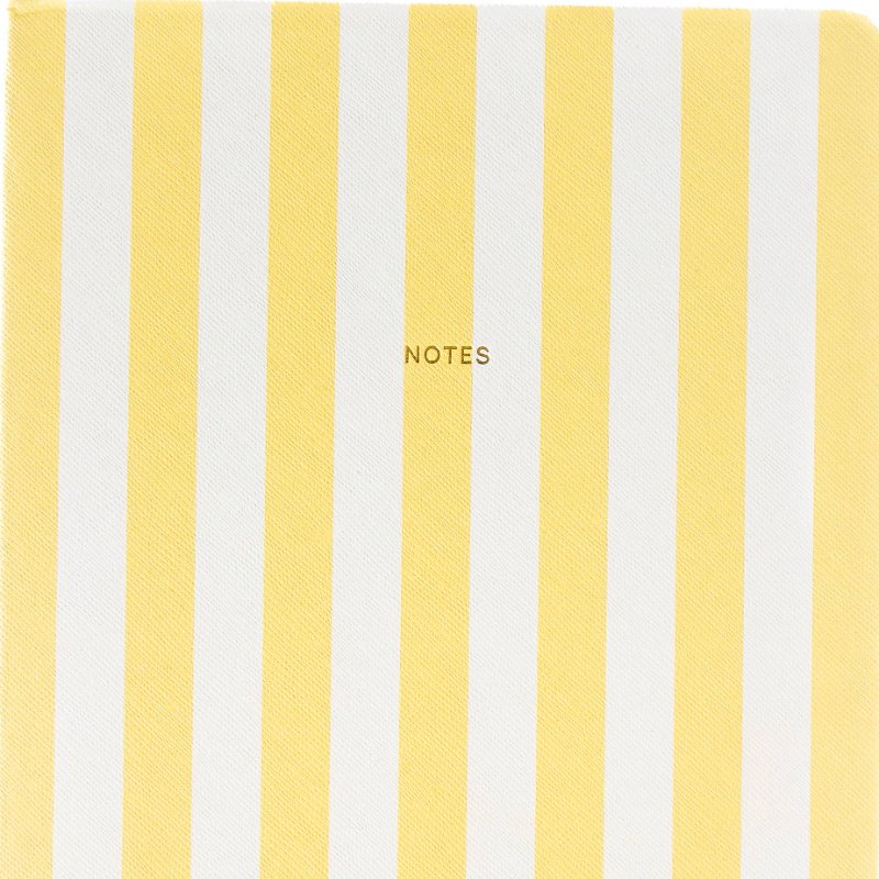 A5 Notebook Yellow Stripes