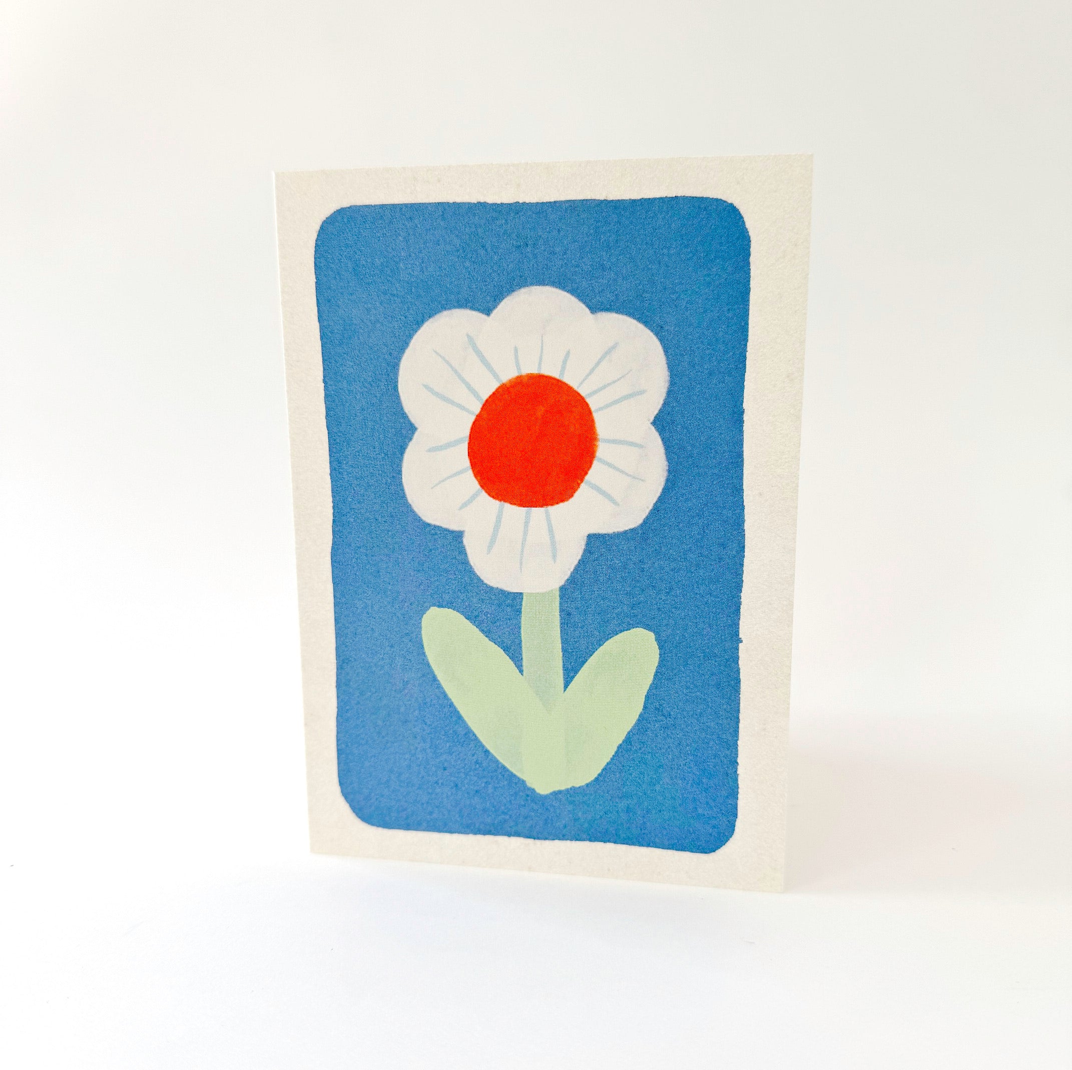 Blue Single Flower Card