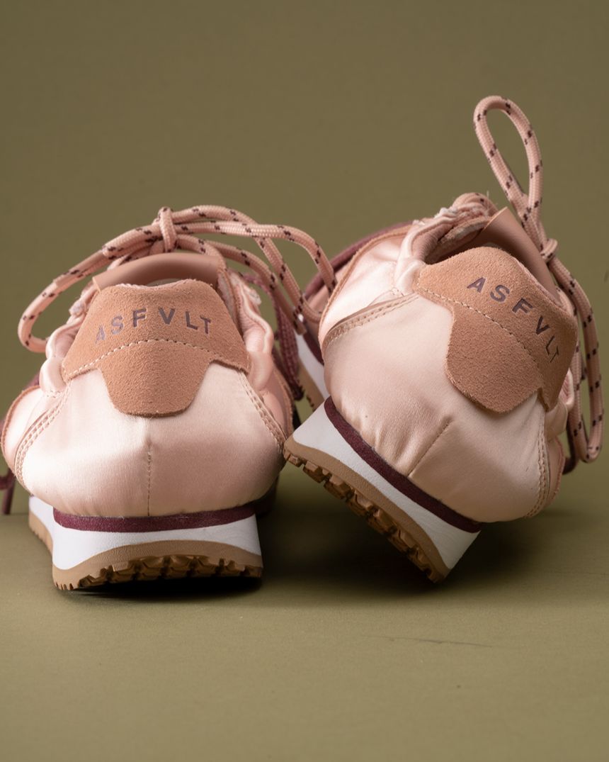 Grace Sneaker Rose Satin