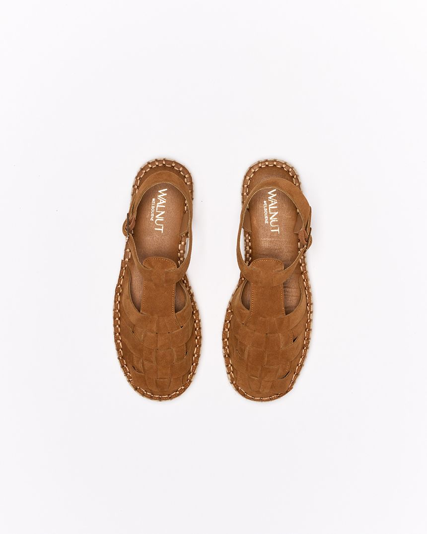 Ginger Leather Espadrille Tan