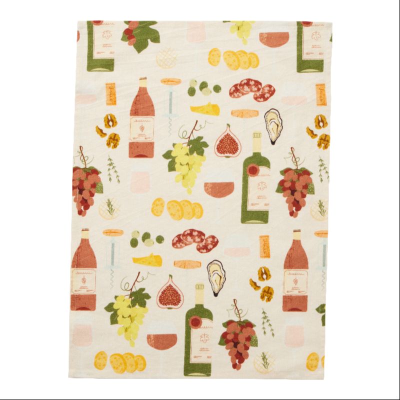 L'Heure du Vin Tea Towel