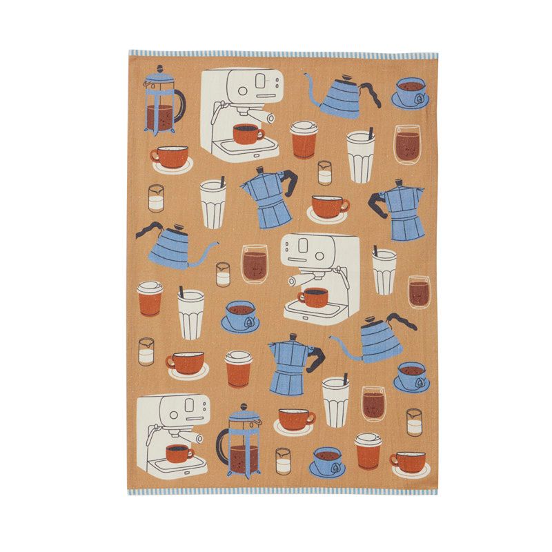 Coffee Cotton Tea Towel Chocolate