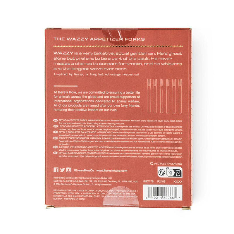Wazzy Appetizer Forks