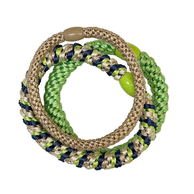 Bungalow X3 Beeyoo Set of 3 Hairbands Greens