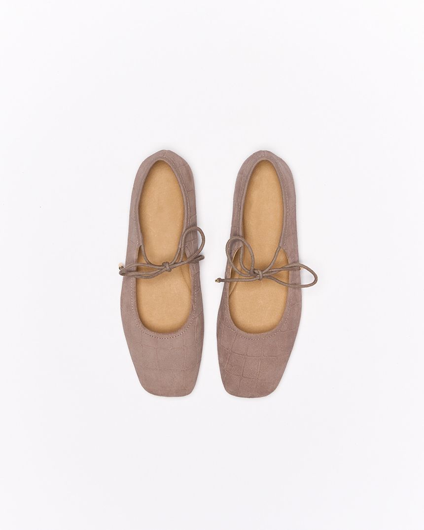 Ingrid Leather Ballet Mauve Suede