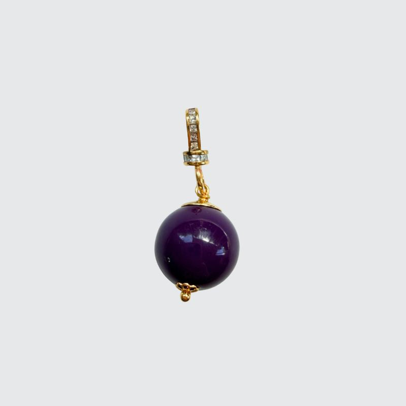 Charm Bead Purple