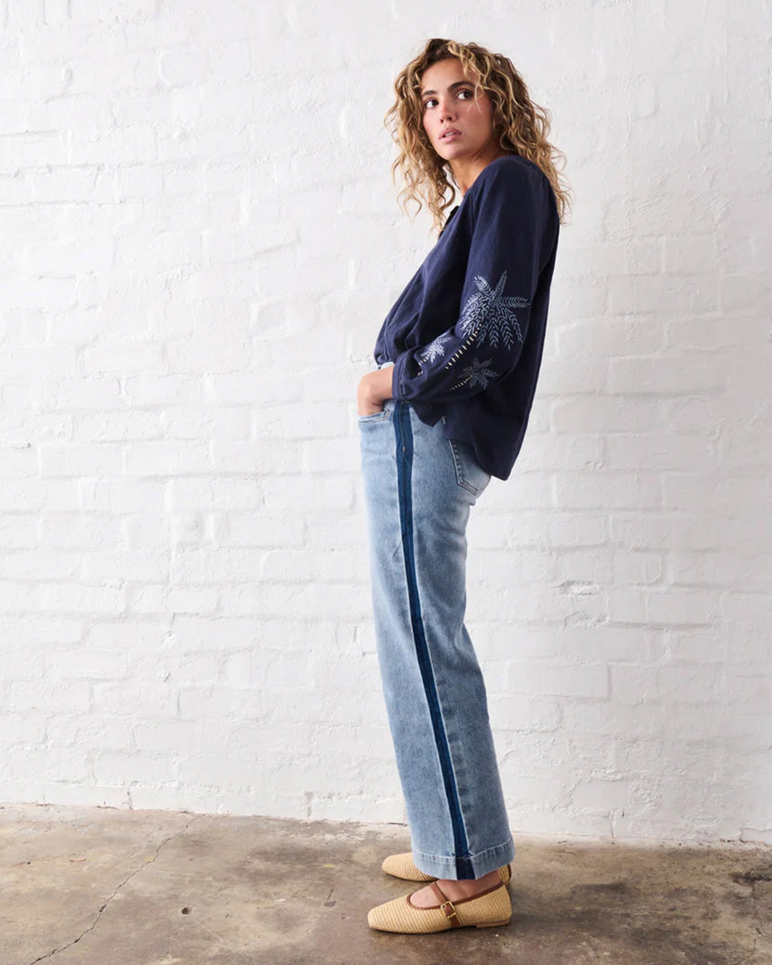 Freya Side Panel Waterfall Jean