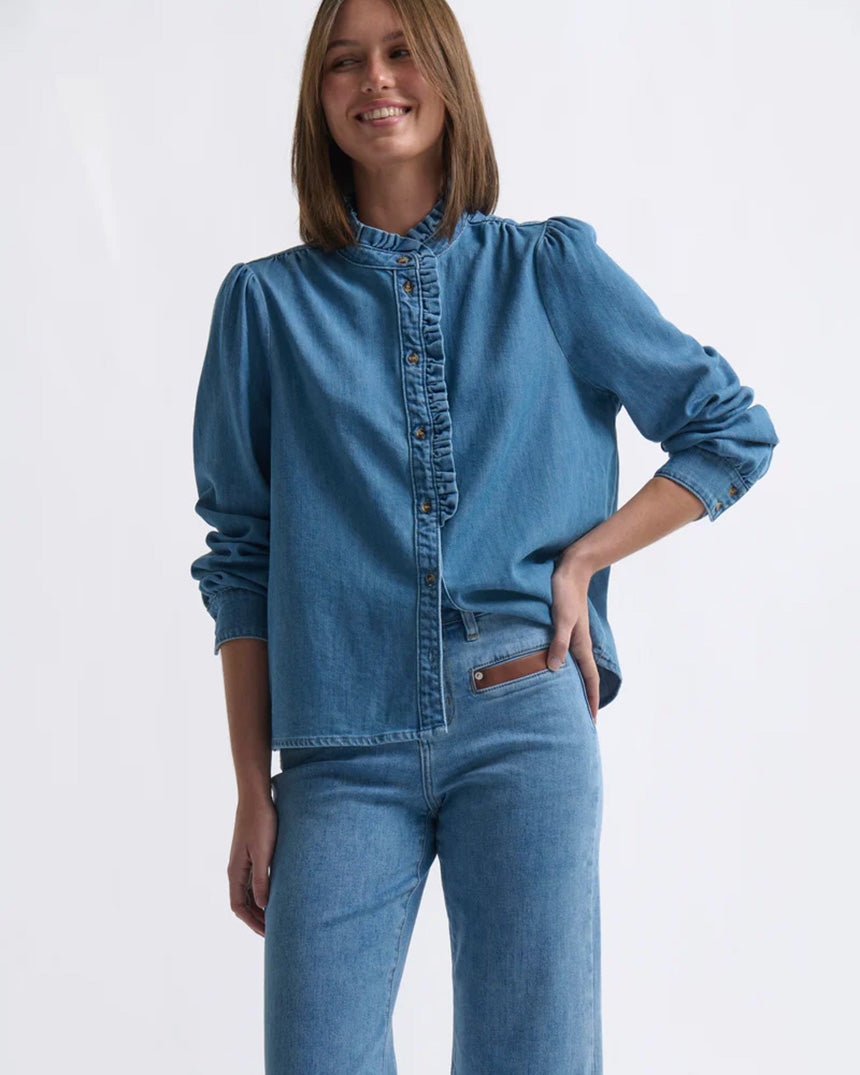 Yolanda Shirt Hermosa Blue
