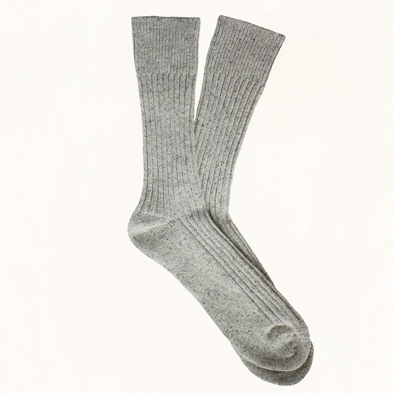 Silk and Wool Socks Grey