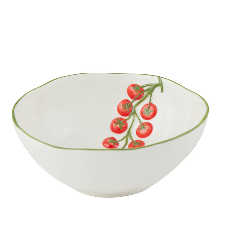 Pomodoro White Ceramic Bowl Medium