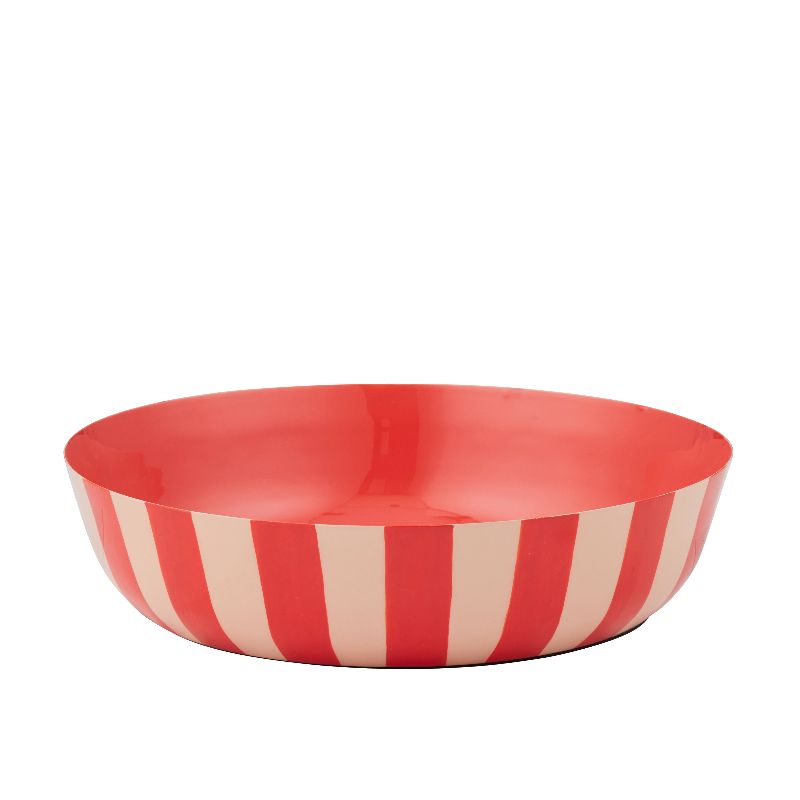 Linear Metal Bowl Nude/Tomato