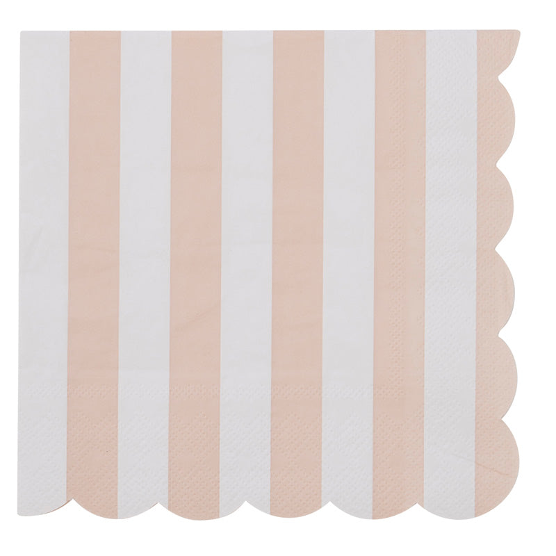 Carnival Pink Stripe Napkins Pack of 20