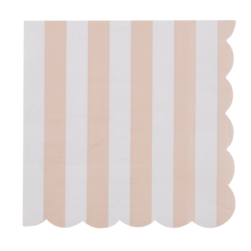 Carnival Pink Stripe Napkins Pack of 20