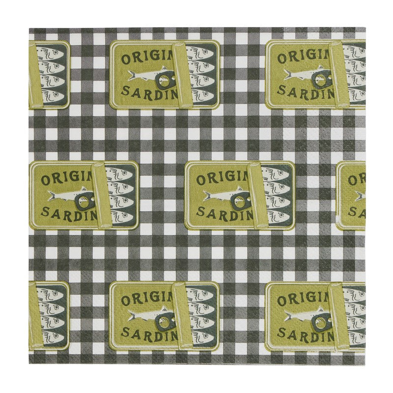 Sardine Tin Paper Napkins Pack of 20