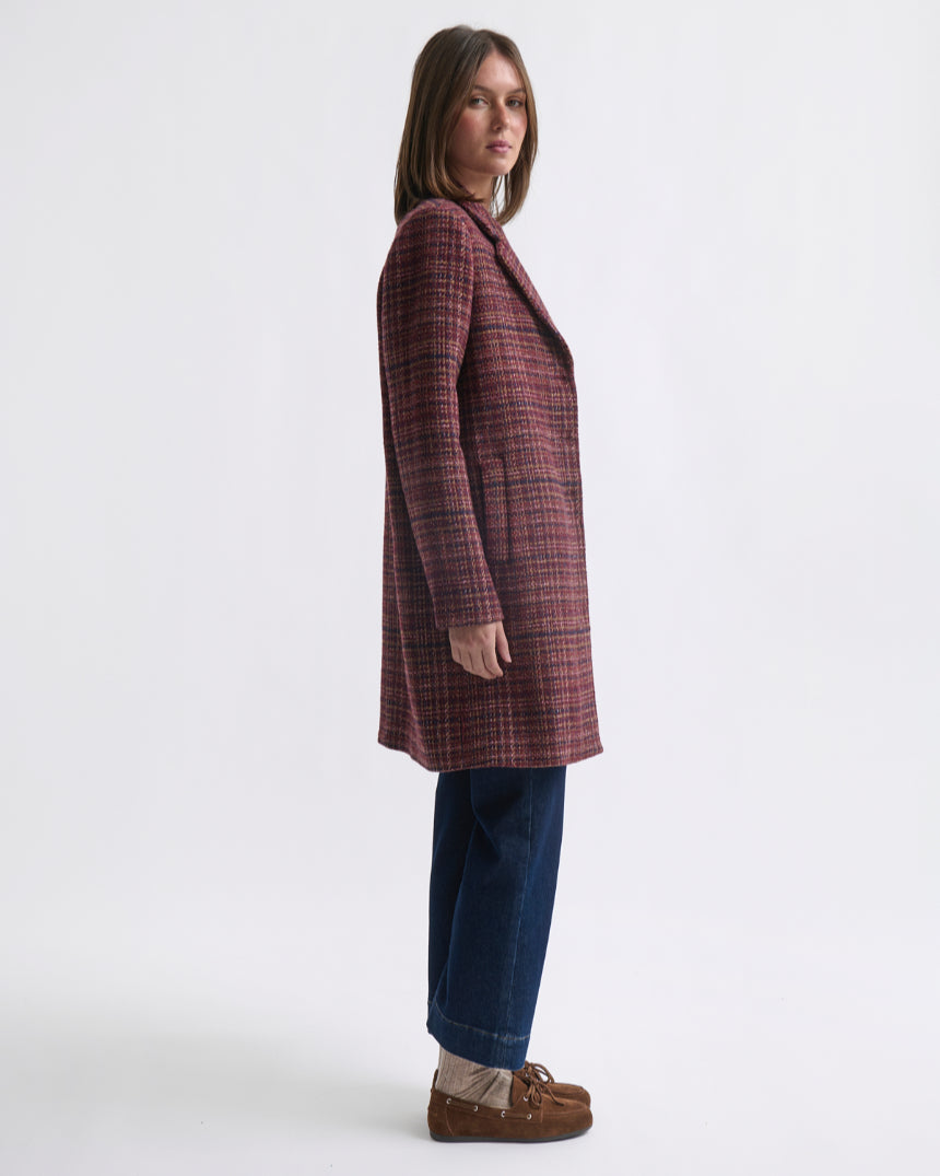 Kari Coat Speckled Pink