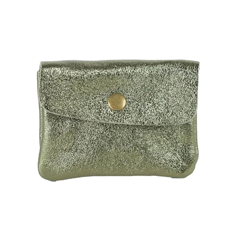 Mini Wallet Metallic Khaki