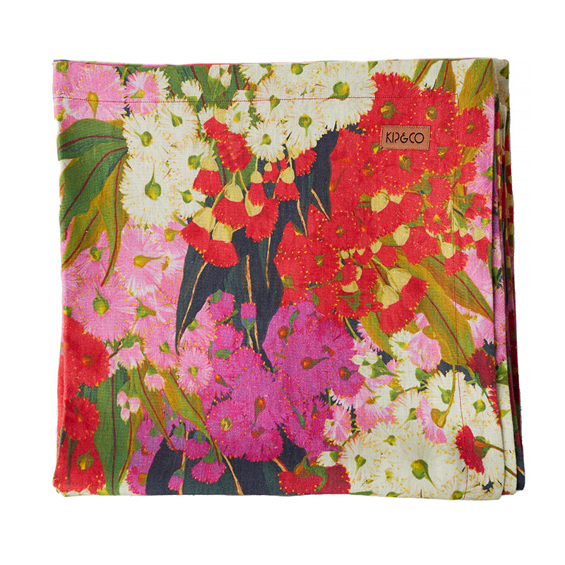 Australian Bush Blossom Tablecloth Large 180x350cm