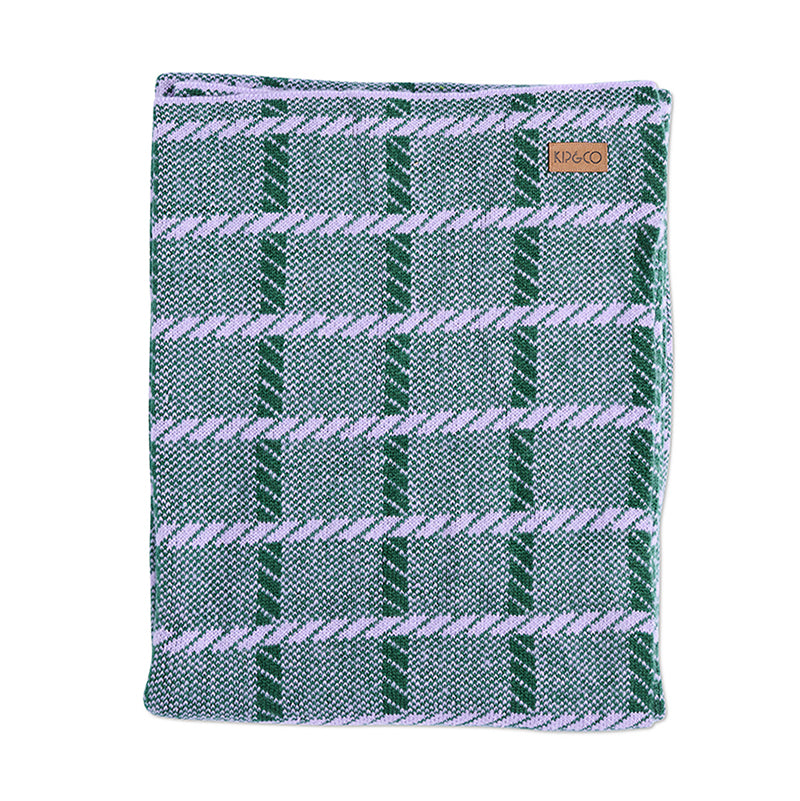 Alpine Violet Check Blanket