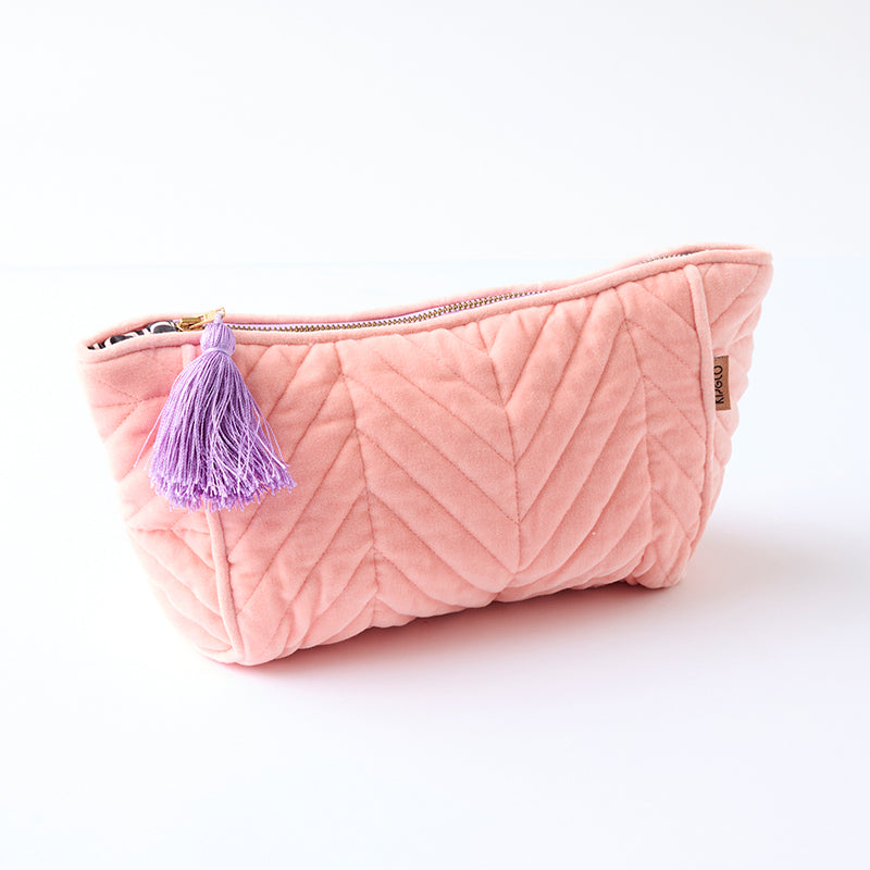 Sherbet Velvet Toiletry Bag