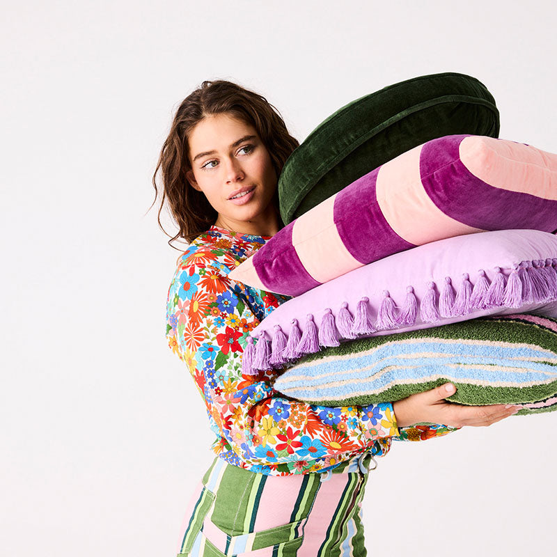 Plum Jam Velvet Cushion