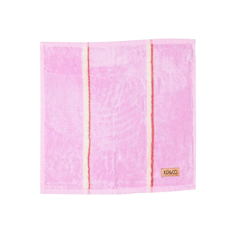 Lavender Field Stripe Bamboo Terry Face Washer