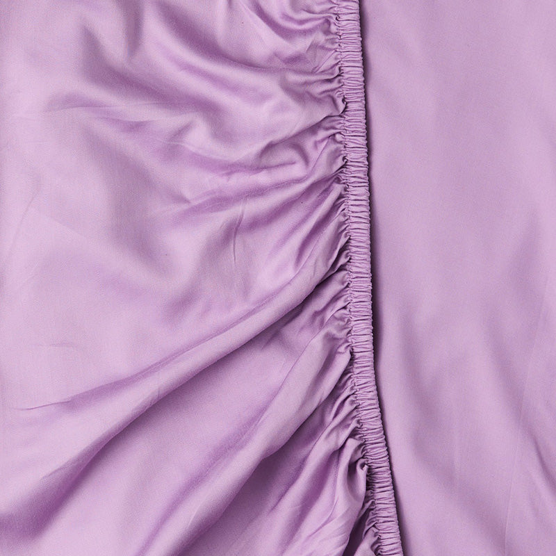 Glow in Lavender Bamboo Cotton Fitted Sheet