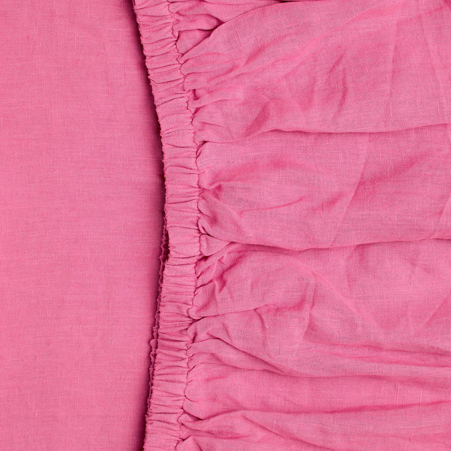 Baroque Rose Linen Fitted Sheet