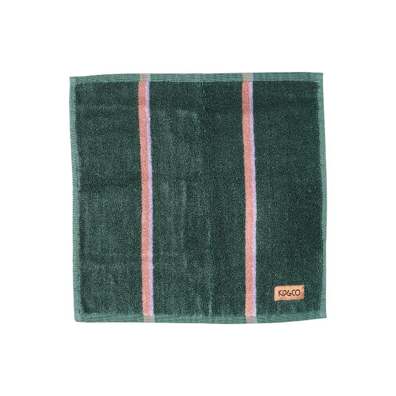 Wakame Crush Stripe Bamboo Terry Face Washer