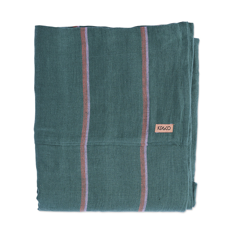 Wakame Crush Linen Flat Sheet