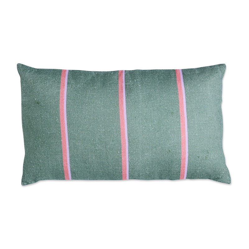 Wakame Crush Stripe Rectangle Lounge Cushion