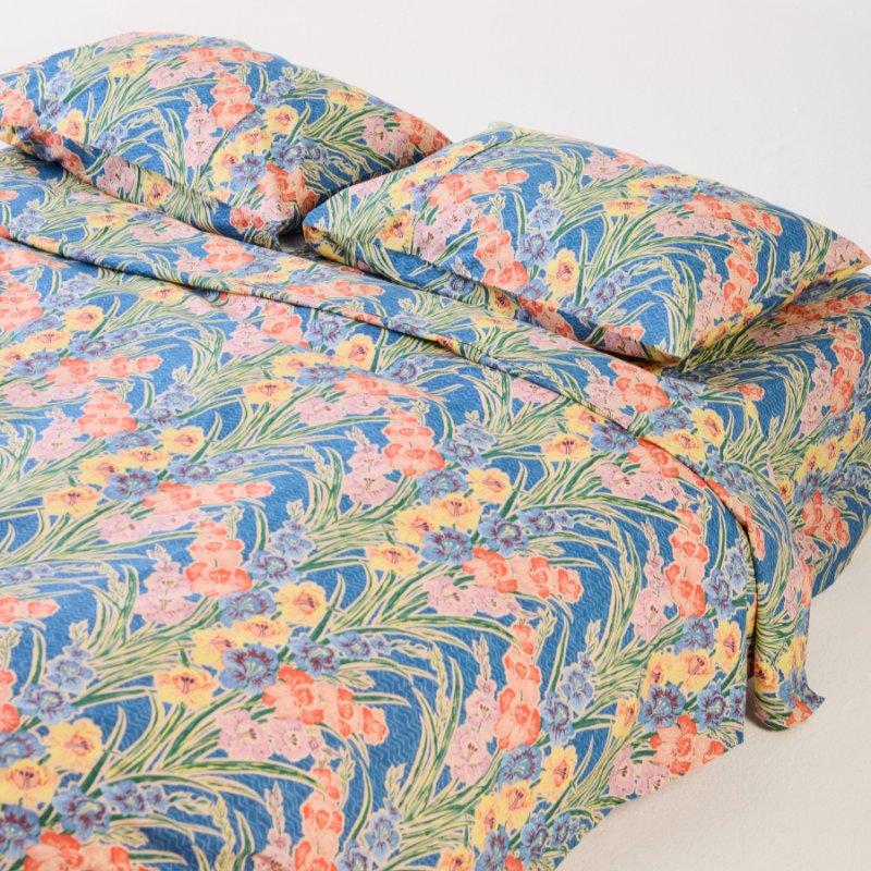 Anna Spiro Gladiolus Cotton Quilt Cover