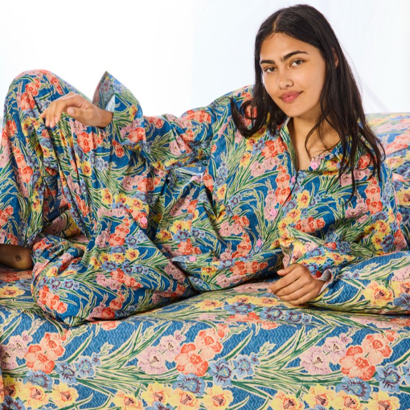 Anna Spiro Gladiolus Organic Cotton Long Sleeve & Pant Pyjamas