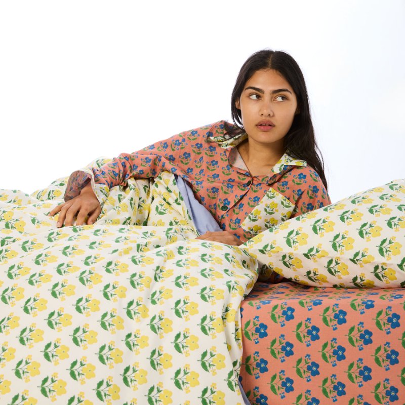 Anna Spiro Indian Summer Rose Cotton Flat Sheet
