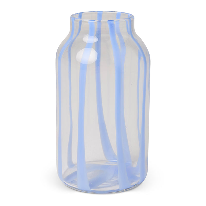 Ahoy Blue Stripe Vase
