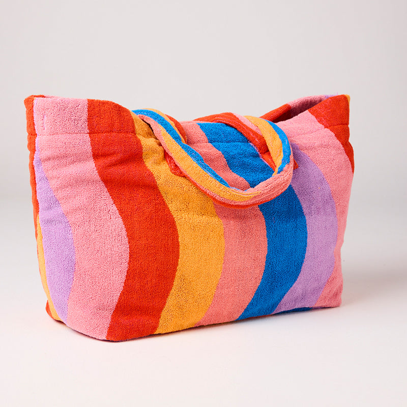 Surfs Up Terry Oversized Beach Bag